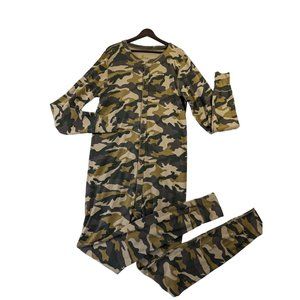 Carhartt Long Johns Camo K226 Bottoms Mens XL Tall Midweight Cotton Union Suit